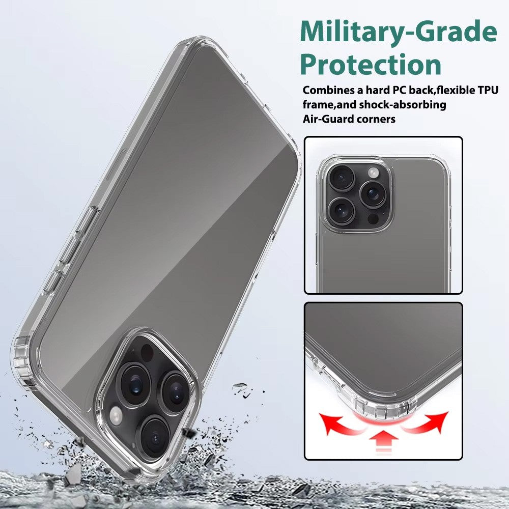 High Quality Acrylic + TPU Hybrid Transparent Case for iPhone 16 Pro High Quality Acrylic + TPU Hybrid Transparent Case for iPhone 16 Pro